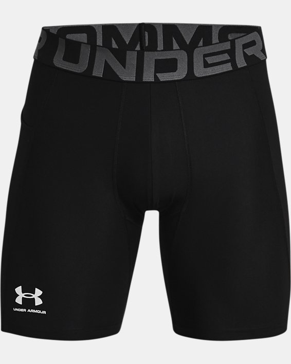 Men's HeatGear® Armour Compression Shorts, Black, pdpMainDesktop image number 4
